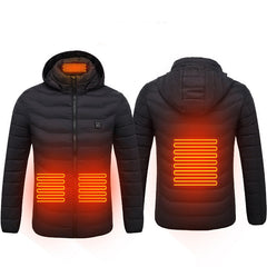 USB Heated Jacket — Electric Thermal Coat with Multi-Zone Heating