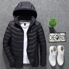 USB Heated Jacket — Electric Thermal Coat with Multi-Zone Heating