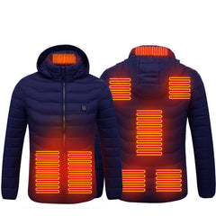USB Heated Jacket — Electric Thermal Coat with Multi-Zone Heating