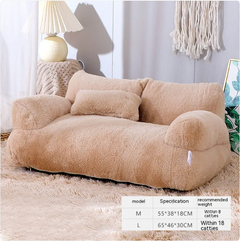 Fluffy Plush Pet Bed — Single, 2-Pack or 3-Pack