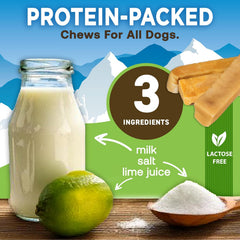 Gold Yak Cheese Chews for Small Dogs (15-25 lb) - Small 3-4" Sticks