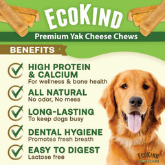 Gold Yak Cheese Chews for Small Dogs (15-25 lb) - Small 3-4" Sticks