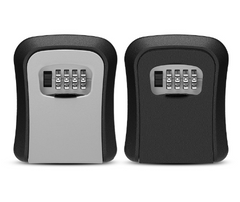 Weatherproof Wall-Mount Key Lockbox — Combo Key Safe for Jobsites, Rentals & Home