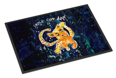 Space Cat Doormat — Funny Astronaut Cat Welcome Mat