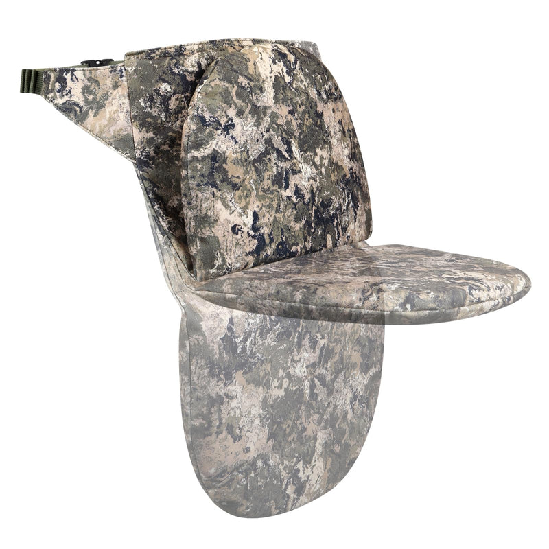 Portable Hunting Seat Cushion — Waterproof Folding Camo Pad with Waist Belt