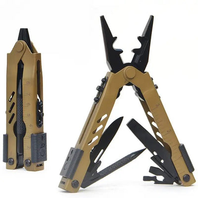 Stainless Steel Multitool Pliers — Pocket Camping & Everyday Carry Tool