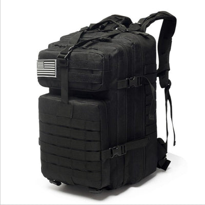 42L Tactical Backpack — MOLLE Rip-Stop Bug-Out Bag with USA Patch