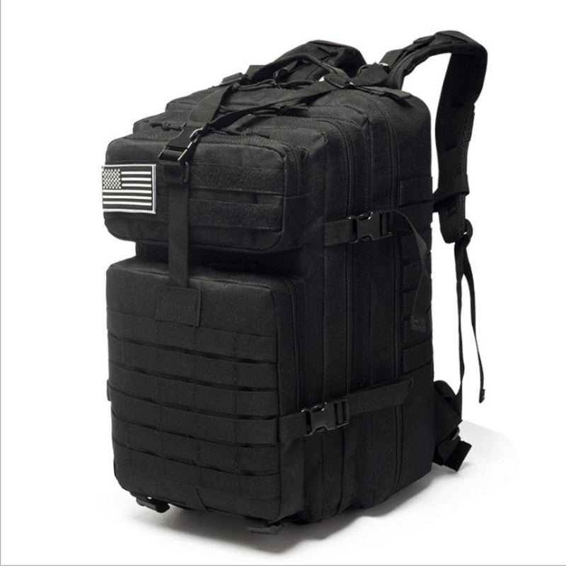 42L Tactical Backpack — MOLLE Rip-Stop Bug-Out Bag with USA Patch